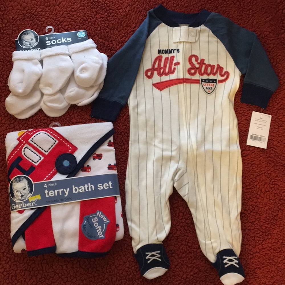 Baby boy lot Carter’s and Gerber 3mo 0-6mo
